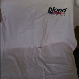 White T-Shirt 'blond' Logo and Ferrari collab